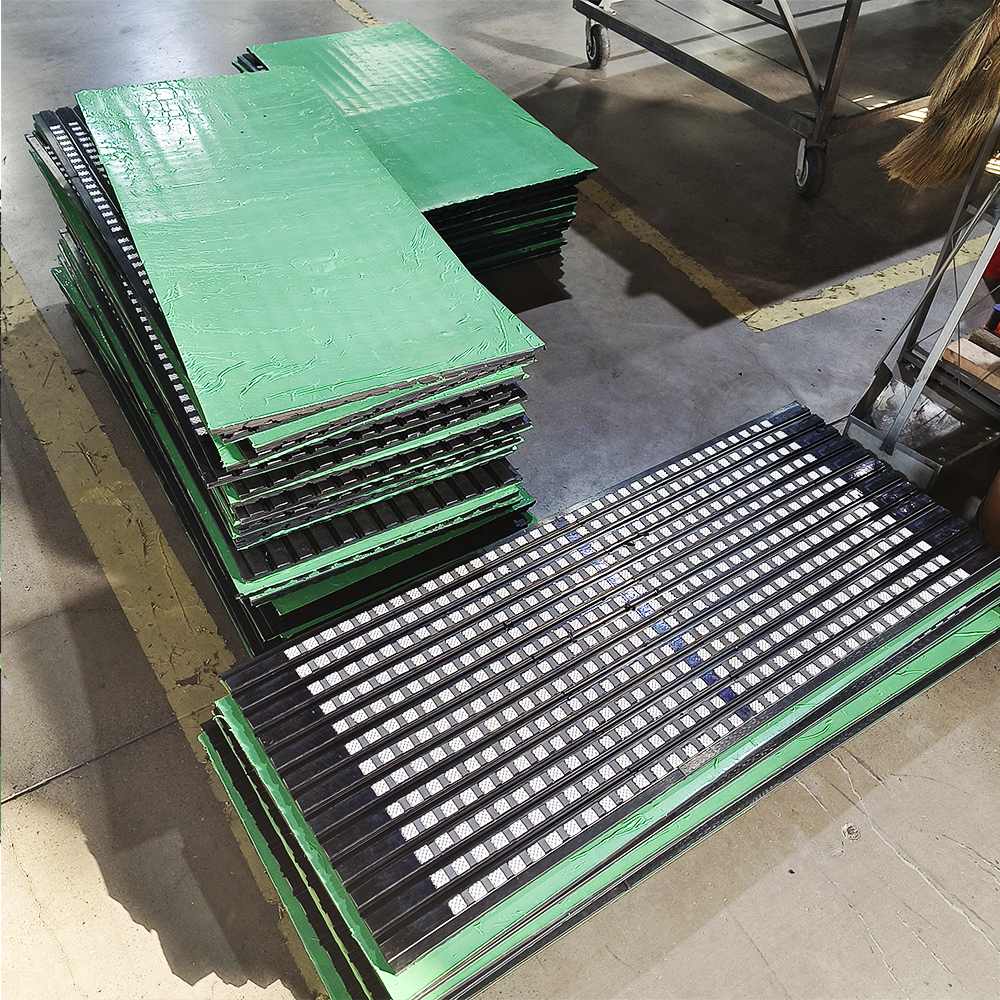 Non slip ceramic rubber sheet
