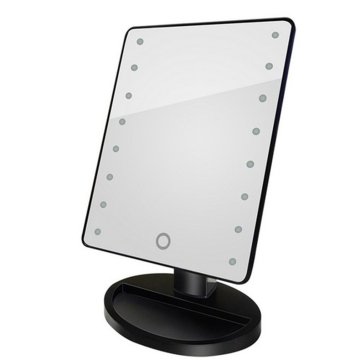 LED Lighted Makeup Mirror With Light Lamp Screen Dimmer Switch Cosmetic Beauty Desktop Stand Makeup Mirror