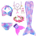 Children Dress Mermaid Tail Mermaid Swimming Costume Cosplay Swimsuit Party Dress Bikini Swimwear Mermaid Dress for Girls