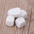 5pcs 20mm White Blank Acrylic Dice Kid DIY Write Painting Graffiti Family Games Multi Sides Dice for Board Game