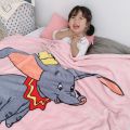 Children Dumbo Blanket Cartoon Printed Soft Boy Girl Baby Coral Fleece Blankets 150x200cm Autumn Thick Warm Sofa Bed Sheets Gift