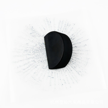 ice hockey Self Adhesive Prank 3D Ball Hits Glass Car Sticker Crack Decal Simulation Broken Home Decoration