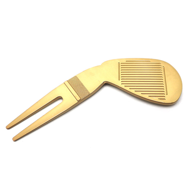 1Pc Golf Divot Tool Golf Repair Zinc-Alloy Die Casting Accessories Putting Green Pitchfork Cleaner Pitch Fork Golf Pitch Relief
