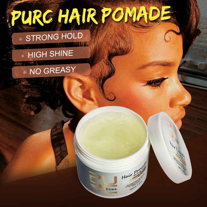 New arrival PURC Hair Pomade Strong style restoring Pomade Hair wax hair oil wax mud For Hair Styling 120ml