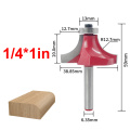 1/4 inch Round Shank Wood Milling Cutters Carbide Router Bit Straight End Mill Trimmer Corner Cleaning Flush Trim Tool Cutter