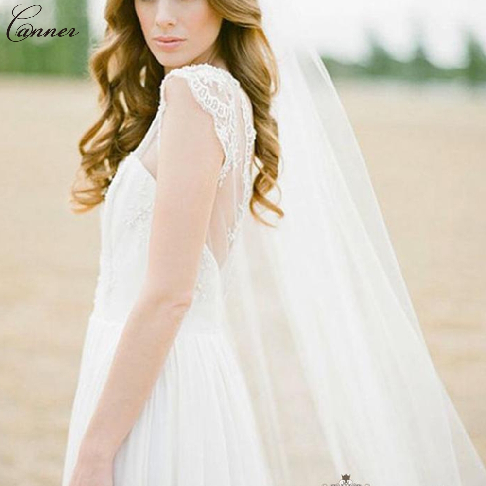 2M Ivory White Wedding Veils Long One-layer Bridal Veil With Comb Wedding Accessories velo novia Q40