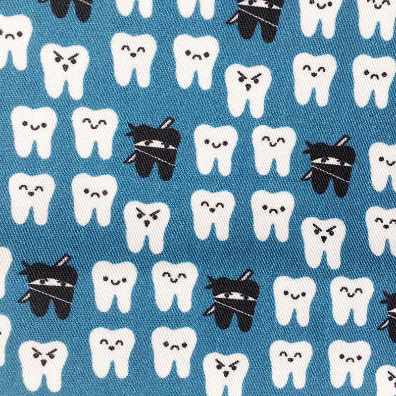 High quality cotton Tooth Printing pattern Sewing Quilting Twill cloth DIY Handmade Needlework fabric Material for Craft Pillow
