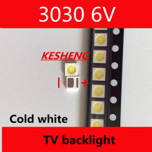50PCS AOT LED backlight high power LED 1.8w 3030 6v cool white 150-187LM PT30W45 V1 TV application 3030 smd led diode