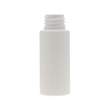 1 OZ/30ML White Cylinder HDPE Bottle With 20/410 Neck