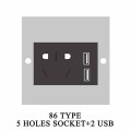 5 HOLES AND 2 USB