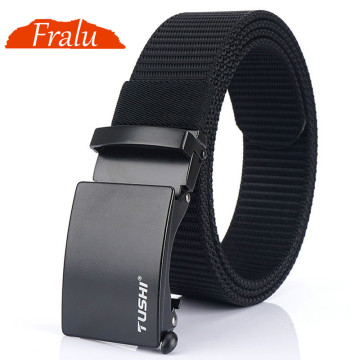 FRALU 2020 new canvas belt high-grade thick nylon belt wild leisure outdoor alloy automatic buckle belt Dropshipping