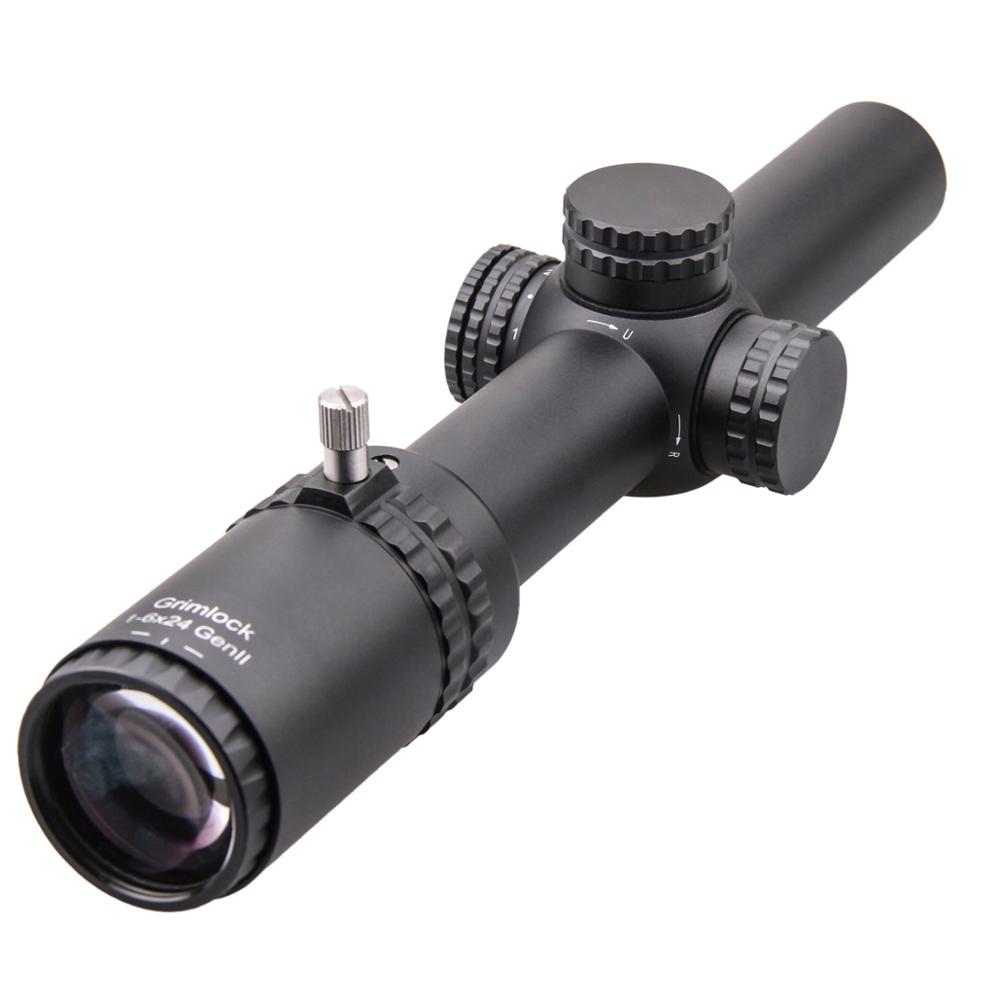 Vector Optics Gen2 Grimlock 1-6x24 BDC (MOA) Ballistic Reticle Rifle Scope Center Dot Illuminated CQB Riflescope .223 AR15 .308