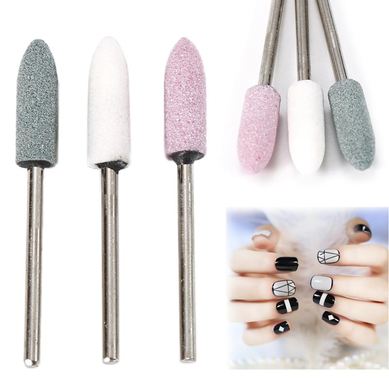Professional Electric Nail Art Drill Manicure Tool Grinding Head Silicon Carbide Carborundum Grinding Head Wheel Shank 2.34mm