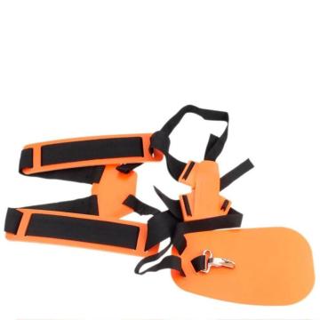 Safety Double Shoulder Harness Lawn Mower Strap Grass String Trimmer Brush Cutter Harness Belt Garden Power Pruner Nylon Orange