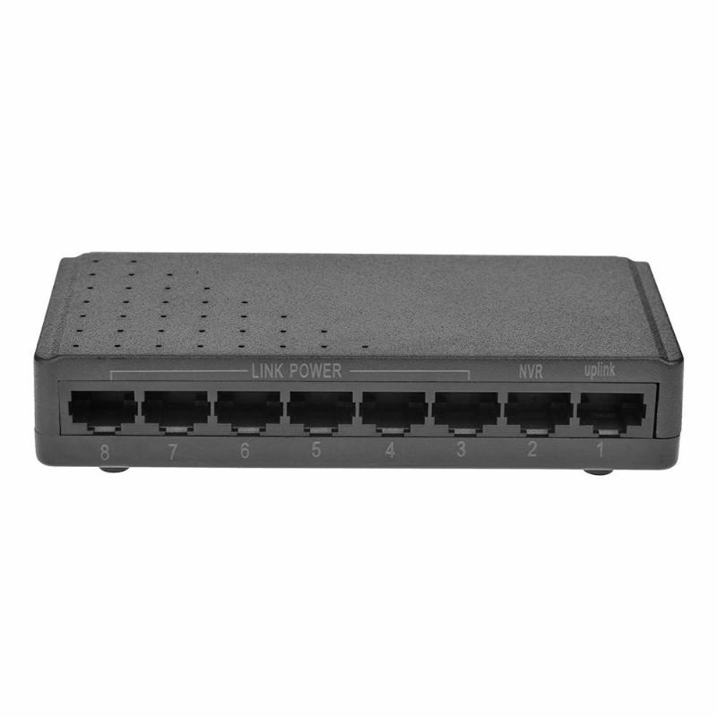 8 Ports 6+2 PoE Switch Injector Power Over Ethernet without Power Adapter Family Network System