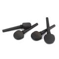 Wooden Ebony Cello Pegs Cello Shaft Handle Musical Instruments Wood Cello Accessories Parts (Not Perforated)