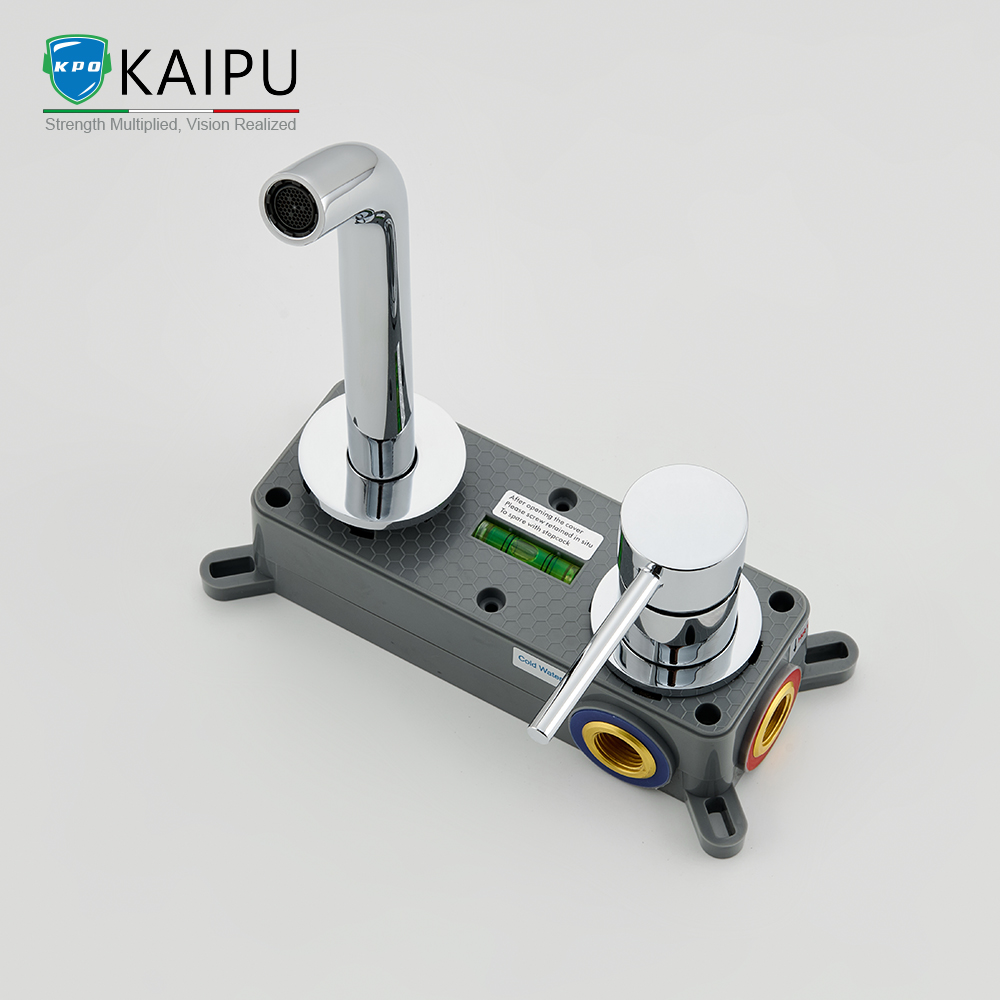 Concealed basin mixer 12