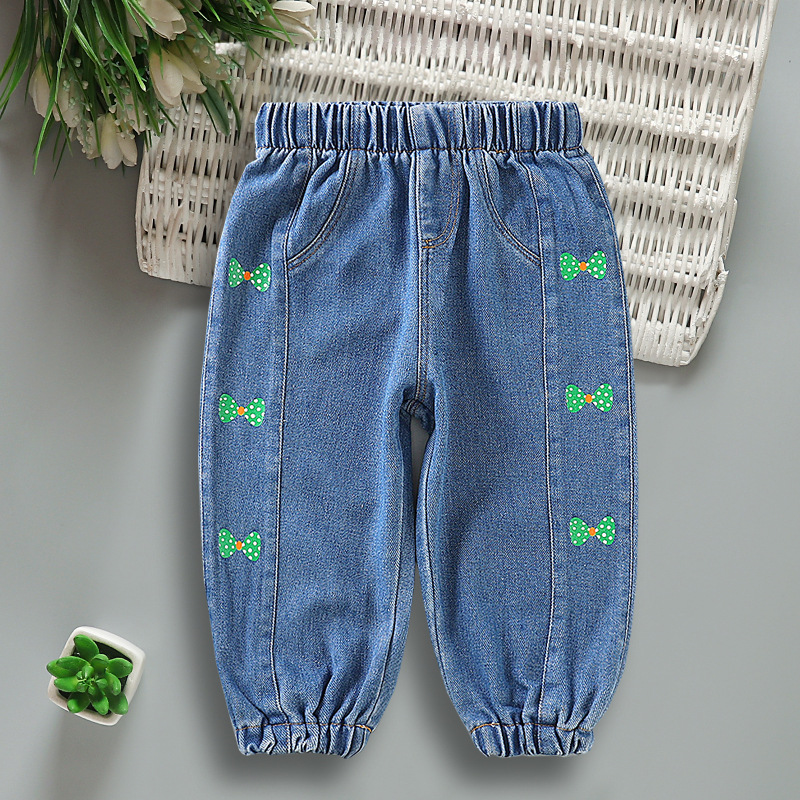 Kids Solid Jeans Trousers Pants Boys Girls Denim Pants Baby Boys Jeans Autumn Winter Children Jeans Long Pants Clothing Fashion