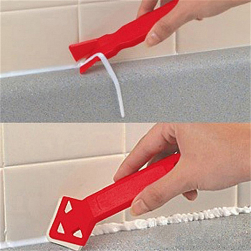 2pcs/set Professional Angle Scraper Silicone Glass Sealant Remover Tool Rubber Grout Remover Spreader Spatula Scraper Tool