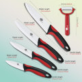 Beauty Gifts nice touch handle kitchen knife set Ceramic Knife 3" 4" 5" 6" inch+Peeler+Covers Paring fruit knife set