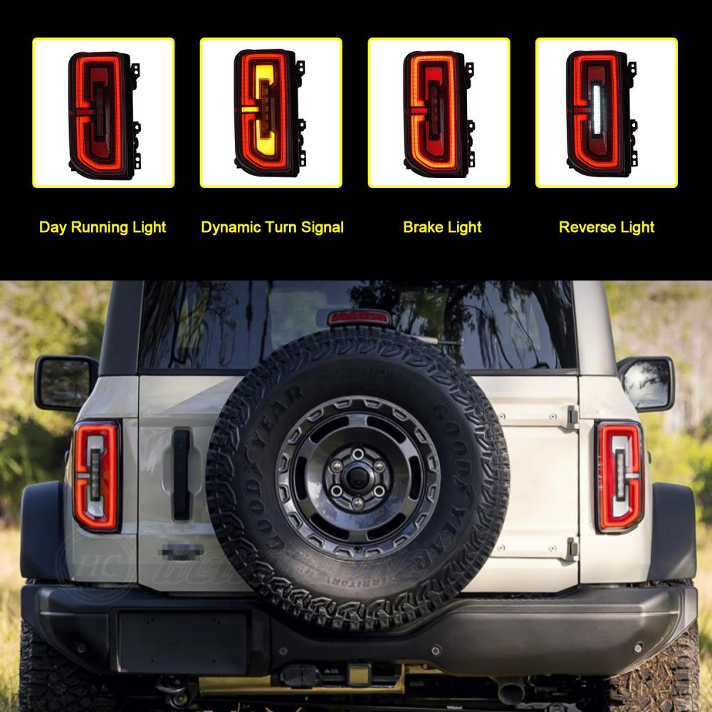 HCMOTIONZ LED Tail Lights For Ford Bronco 6th Gen 2021-2023