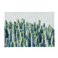 Fresh Tropical Plant Placemat Can Wash Leaves Cactus Monstera Banana Kitchen Napkin Cloth Coaster Polyester Hemp Custom 32 * 45