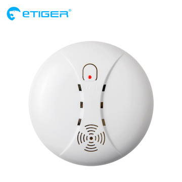 eTiger Hot Selling Wireless Smoke Detector fire alarm sensor ES-D5A For Etiger Alarm System S4/S3B Panel