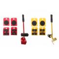Furniture Mover Tool Set Furniture Transport Lifter Heavy Stuffs Moving Tool 4 Wheeled Mover Roller+1 Wheel Bar Hand Tools Set