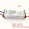 6-36x1W 300mA 350mA 6w 10w 20w 30w 36w LED Driver waterproof IP67 Power Supply Lighting Adapter Transformer