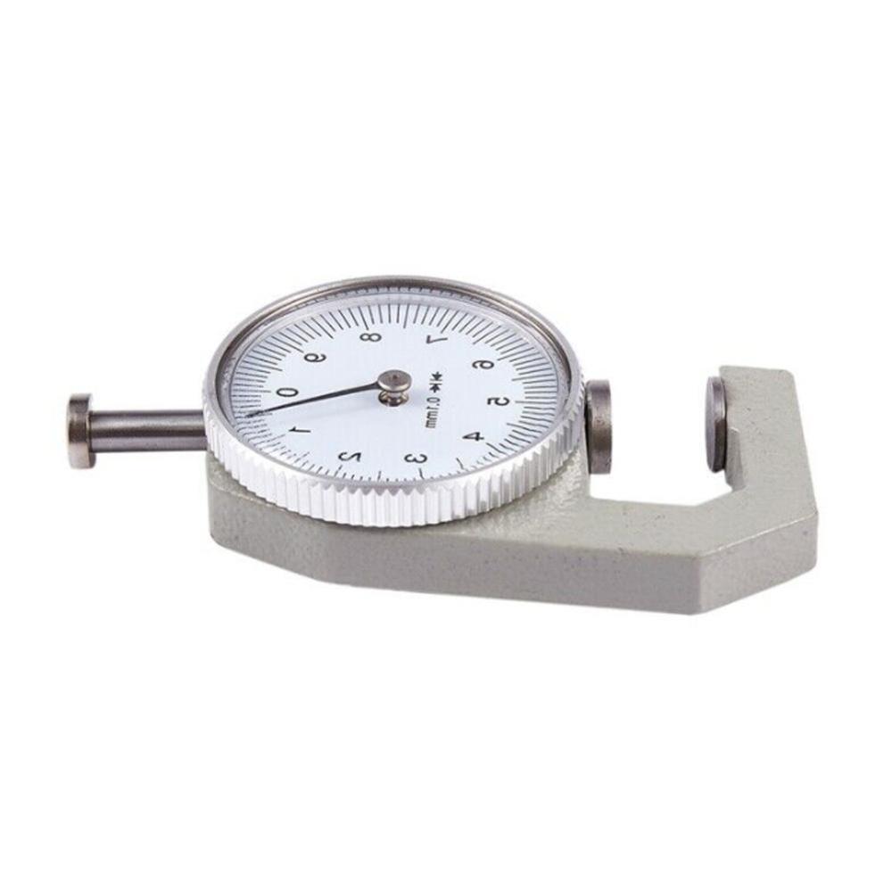 Leather Paper Dial Thickness Gauge 0-10mm 0.1mm Metal Case High Precision Micrometer Tester Width Measuring Instrument Tools