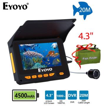 Eyoyo EF05PRO Fishing Camera 4.3Inch 30m 1000TVL Underwater Fish Finder 8pcs Infrared LEDs Lamp Fishfinder For Fishing 8500mAh B