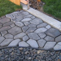3 Pack Irregular DIY Pavement Mold Walk Maker Path Maker Brick Mold Concrete Form Pathmate Stepping Stone Molds for Garden, Cour
