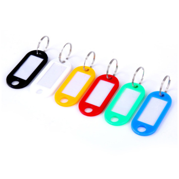 Classification Card Sturdy Plastic Key Label Luggage Tag Multi-color Optional Keychain Custom Labels Key Ring Card
