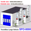 SPO-8000 large car body paint spray booth trucks big vehicle paint oven