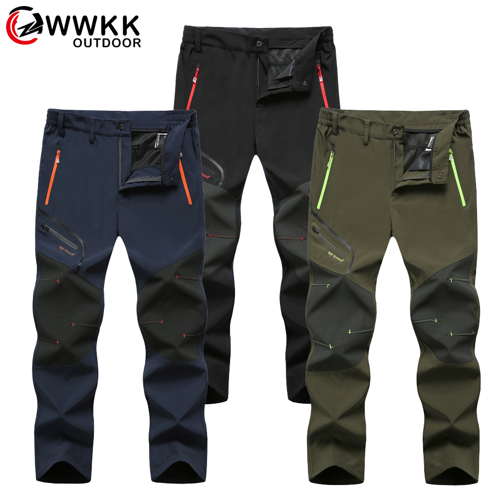 Waterproof Trekking Hiking Pants Men Softshell Fishing Camping Climb Ski tactical Trousers Summer Winter Breathable Outdoor Pant