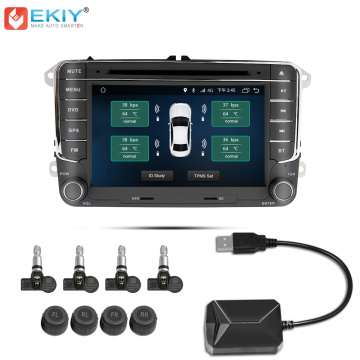 EKIY Tire Pressure Monitoring System TPMS for Android Car DVD Navi USB Tyre Sensors Alarm Monitoring System Kit With 4 Sensors