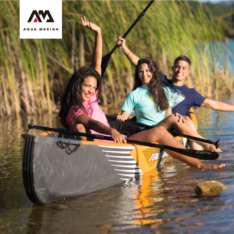 AQUA MARINA TOMAHAWK-Air-C 3 Persons Canoeing 478*88cm Inflatable Kayak High end Fishing inflatable Boat Sports Rowing