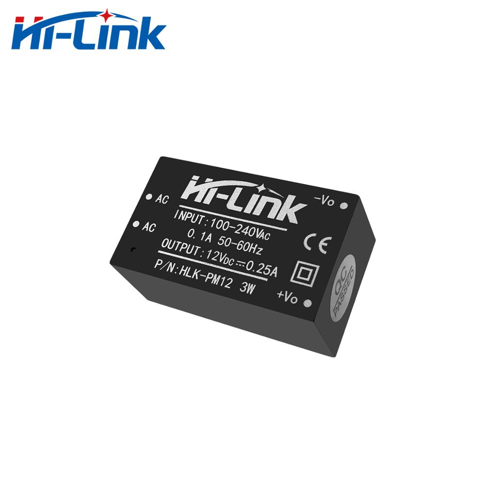 Free shipping 5pcs/lot new Hi-Link ac dc 12v 3w mini power supply module 220v isolated switch mode intelligent module HLK-PM12