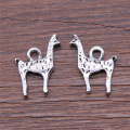 10pcs Charms Alpaca Antique Silver Color Alloy DIY Handmade Craft Jewelry Making Accessories 13x18mm