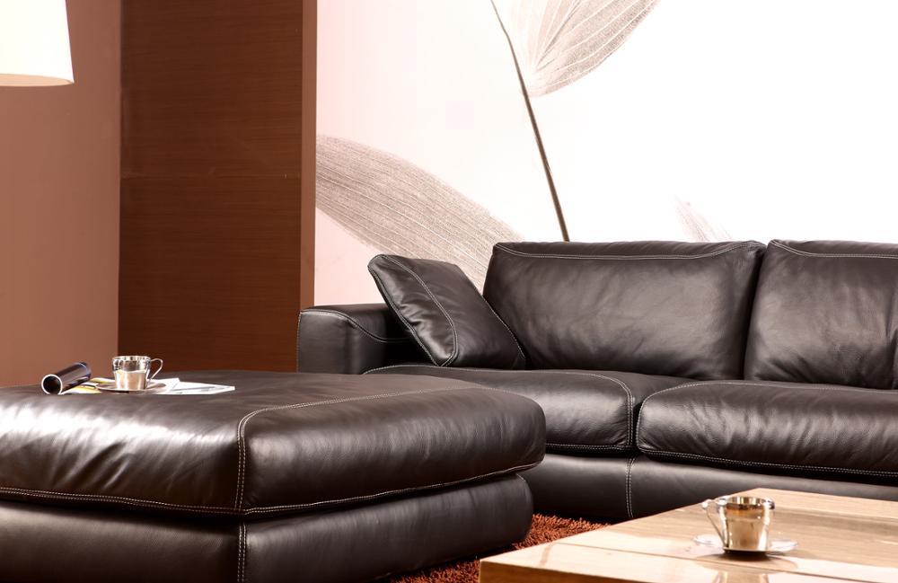living room Sofa genuine leather couch L shape corner Nordic modern feather sofa muebles de sala cama puff asiento sala futon