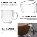 1pcs Double Wall Glass Cup Beer Coffee Heart Cups Heat Resistant Healthy Drink Mug Tea Mugs Transparent Drinkware Dropshipping