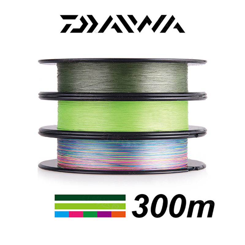 DAIWA 8 Braided Fishing Line - Length:300m/330yds, Diameter:0.2mm-0.42mm,size:30-100lb Japan PE braided line J-Braid Line