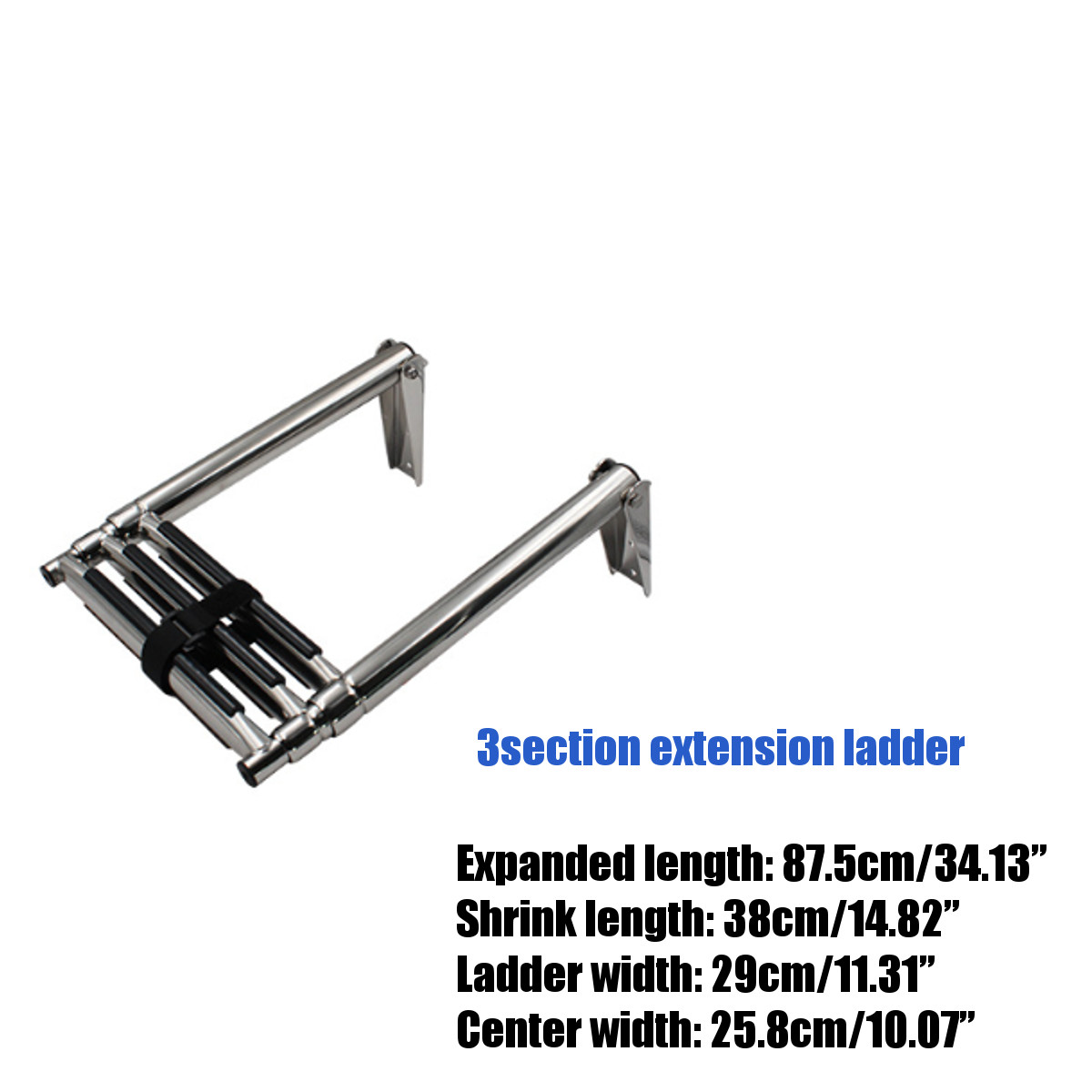 2/3/4 Steps 304 Stainless Steel Pulley Marine Hardware Under Platform Ladder For Boat Accessories Marine