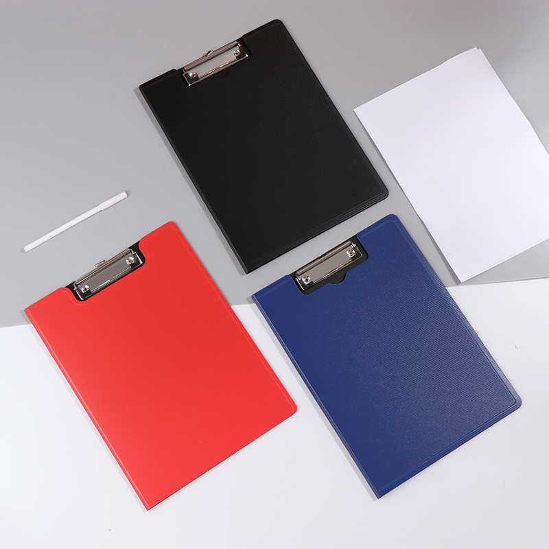 A4 Paper With Hanging Hole Metal Clip Writing Pad Stationery Clipboard Folder File Document Paper Holder Conference Accessories