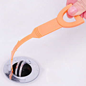 Sink Bath Hair Cleaner Hook Brush Long Hair Plug Hole Hair Collector Catcher Strainer Bathroom Kitchen Drain Sewer Dredge Device