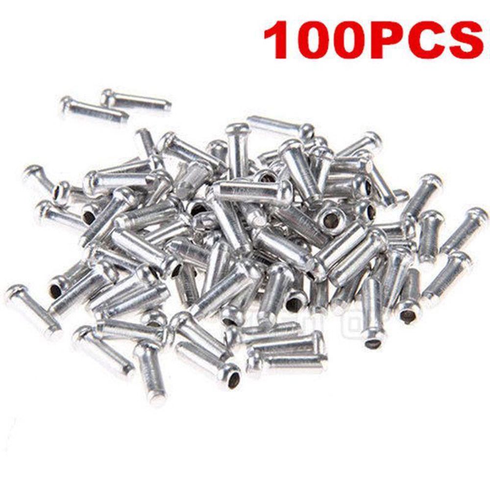 Hot Sale 100 X Bicycle Bike Shifter Brake Gear Inner Cable Tips Ends Caps Crimps Ferrules Bicycle Accessories High Quality