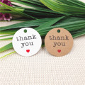 200Pcs/Lot 3cm Round Handmade With Love Kraft Paper Tags For DIY Gifts Bag Bottle Price Tags Luggage Tags Name Tags