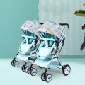 Twin baby strollers 3 in 1 detachable high landscape lightweight folding shock absorber double two baby sleeping basket carriage