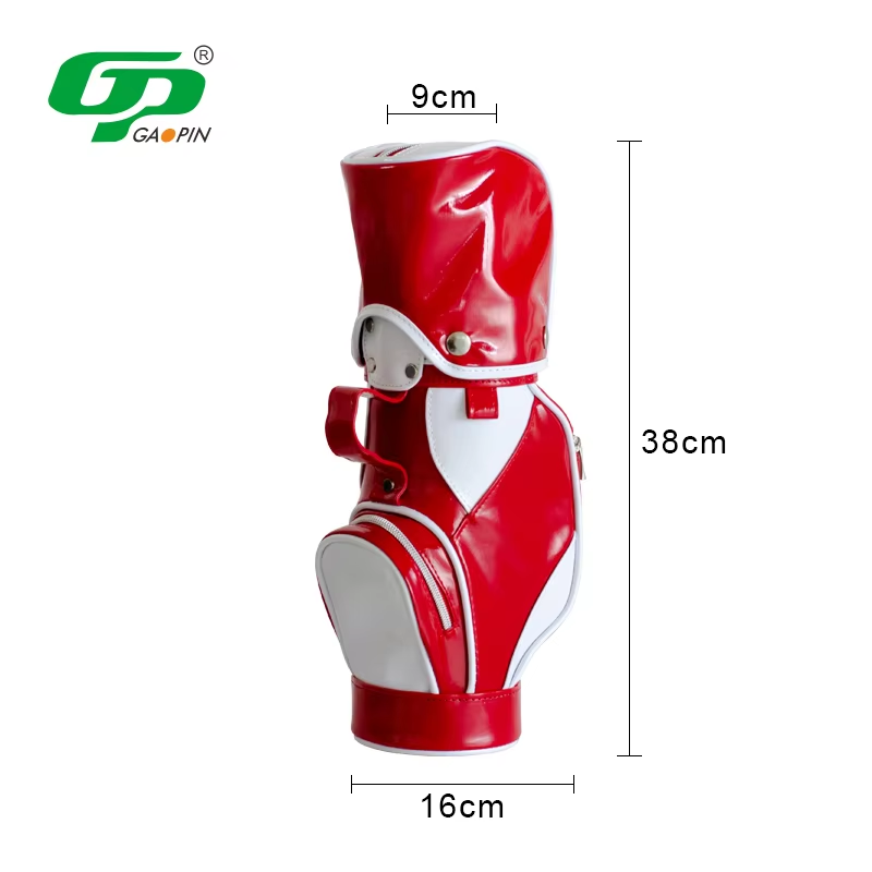Custom Logo Premium Faux Leather Golf Wine Bag Mini Portable and Durable with PU Leather Material3