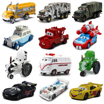2020 Disney Pixar Toy Car McQueen Mater Cow School Bus Limited Edition 1:55 Diecast Vehicle Metal Alloy Boy Toy Birthday Gift